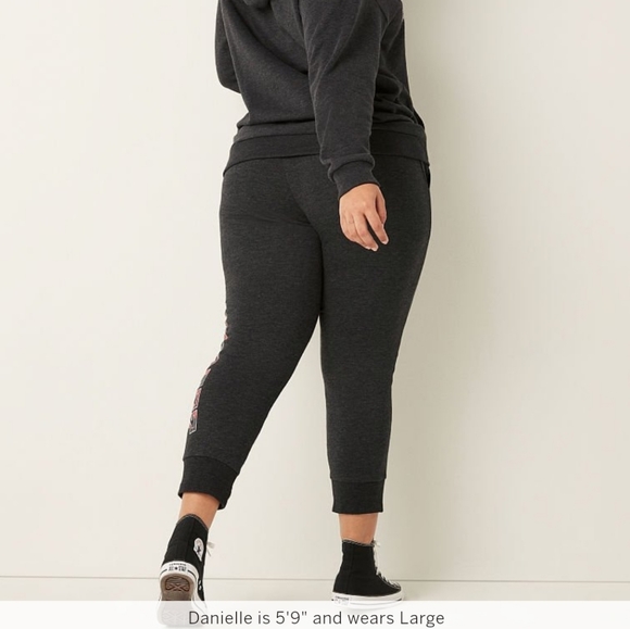 NWT | 3 Victoria's Secret Cotton Fleece Joggers - 3 Pair - Picture 3 of 15